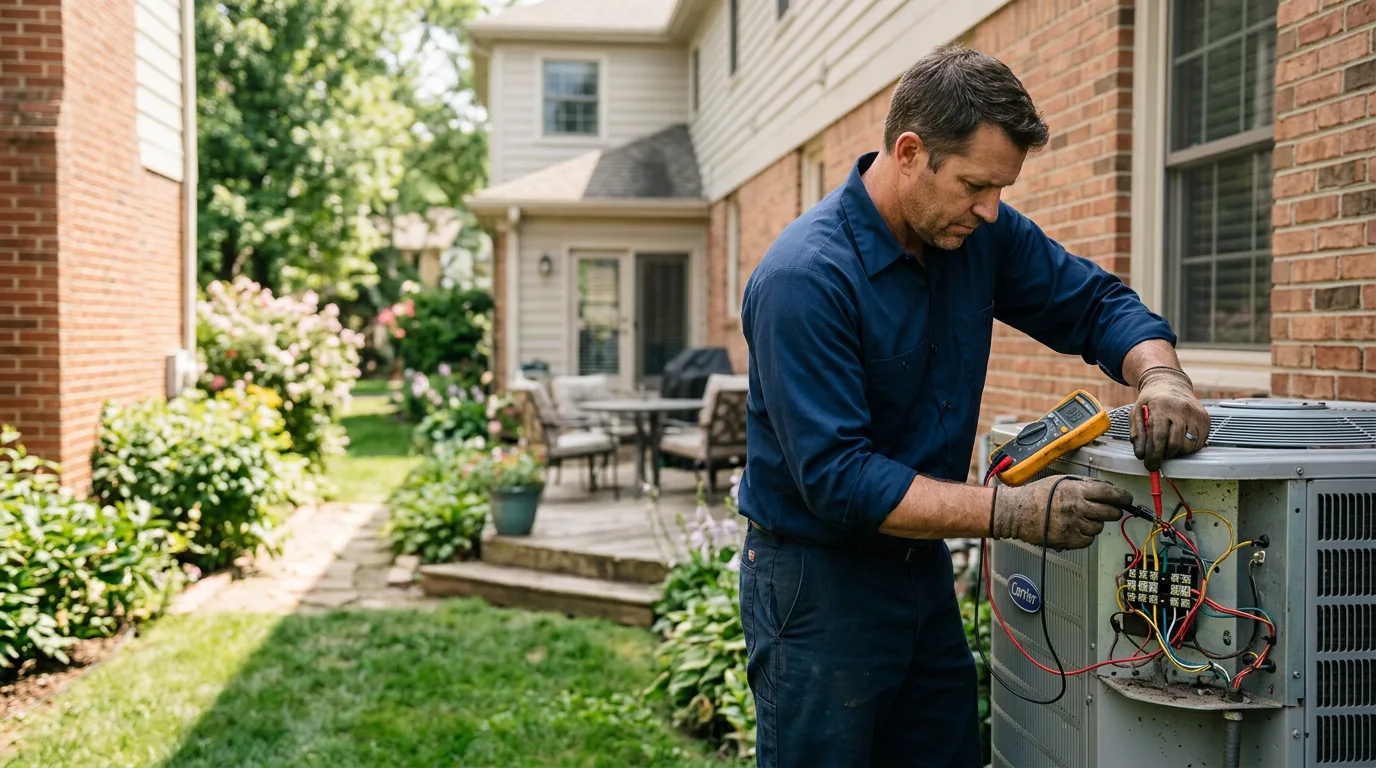 HVAC technician working near Marion, NC